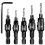 Countersink Drill Bit, Adjustable Wood Tapered Drill Bit with Hex Shank Quick Change, Secure Design with Pin Wider Flute Shape Depth Adjustable Pilot 1