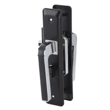 Datenschutz Badezimmer-Türgriff-Satz aus Aluminiumlegierung, schwarz, 715 g