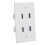 Υποδοχές Keystone 4K Ready, επιτοίχια βάση HDMI Ethernet για ανώτερη εμπειρία πολυμέσων, 6