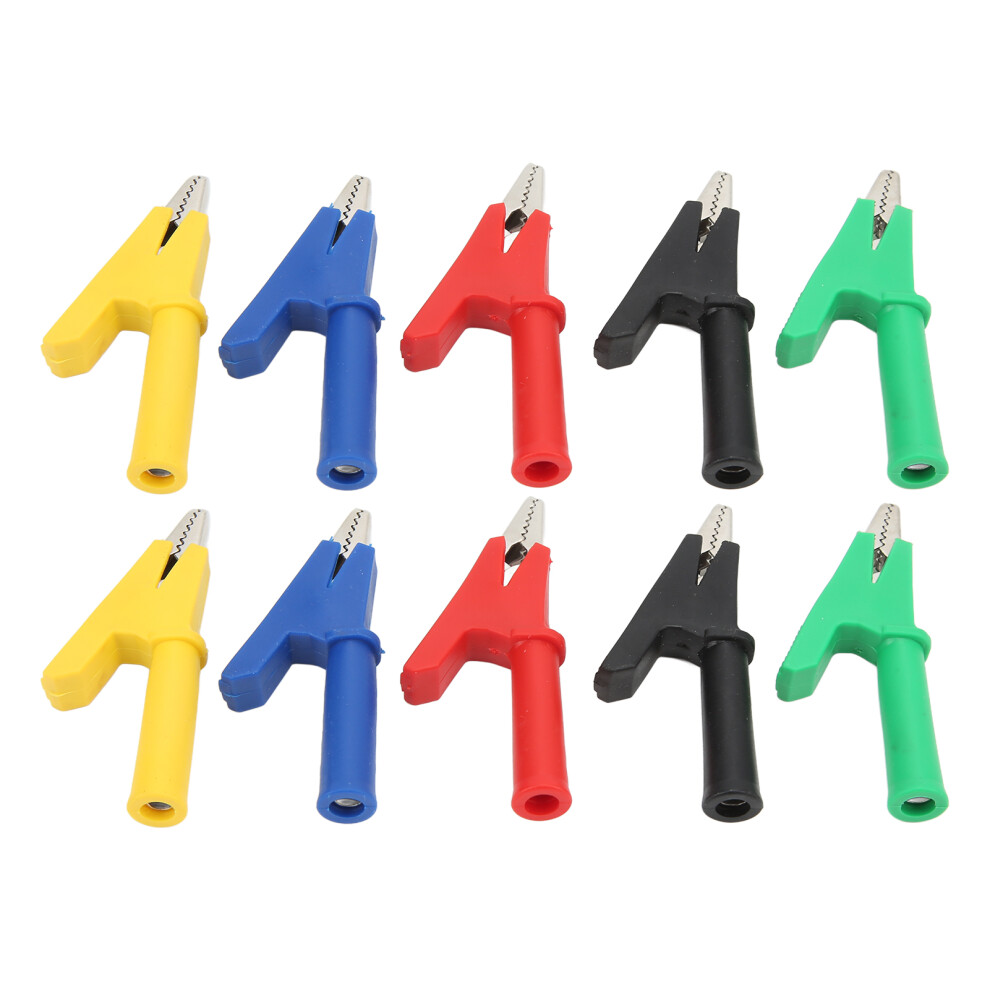 Crocodile Clamps Copper Plated Spring Full Insulation Easy And Safe To Use Electrical Testing Circuit Connection High Quality Pvc Material Test Lead 9175034331770