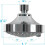 Pressure Chrome Shower Head  5Setting Adjustable Rain Showerhead 2