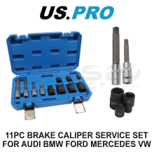 US PRO Tools 11pc Brake Caliper Service Set for Audi BMW Ford Mercedes VW 6236