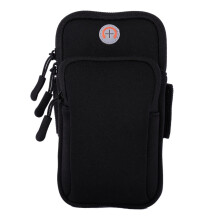 Sports Armband Running Gym Holder Arm Band Bag Clutch for Weddings, Black, One Size, Durable Material, Adjustable Fit
