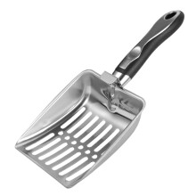 Cat Litter Scoop Stainless Steel Cat Poop Scooper Ergonomic Long Handle Heavy Duty for MultiPet