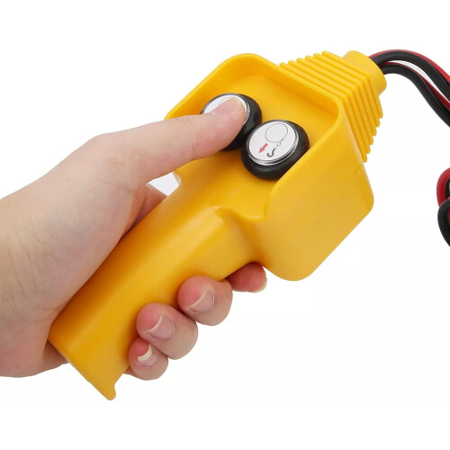 12V Electric Winch Wired Controller with 8.2ft Cable, Push Button Remote for 1500-5000lb Capstan Winches 1
