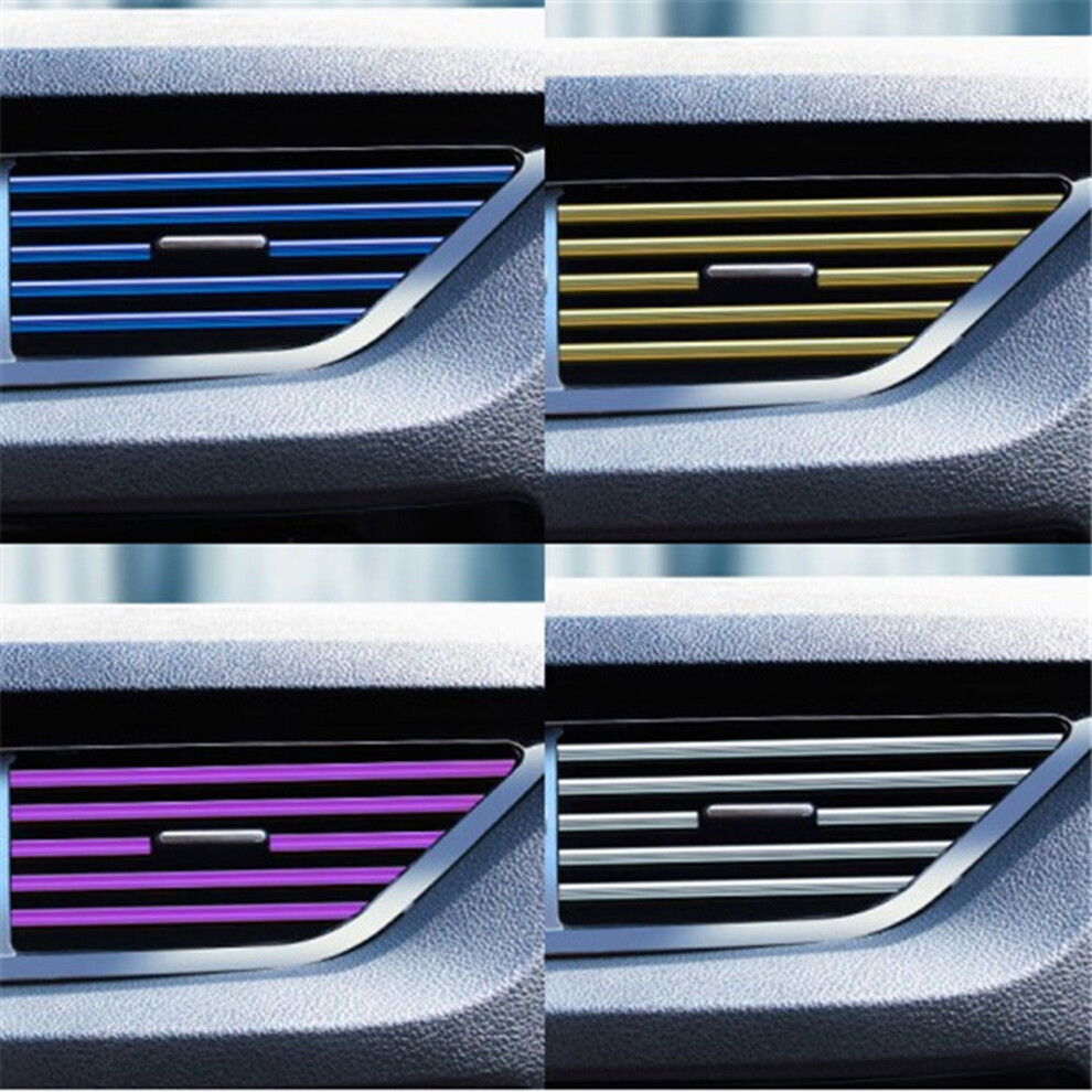10Pcs Colorful Pvc Car Vent Trim Interior Moulding Strip Decoration 9421375957460