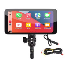 6.5Inch Motorcycle Display Wireless CarPlay Android Auto Removable Bracket IP67 Waterproof Screen