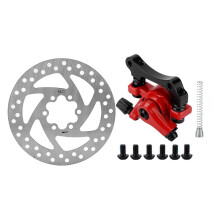 140mm Brake Disc Caliper Kit 6-Hole Aluminum Alloy Wear Resistance for Electric Scooter
