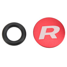Red Aluminium Alloy Bike Crank Cover Hollow Shaft Cap for Mountain & Road Bikes