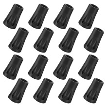 16 Pack Walking Pole Rubber Tips for Trekking Poles, Durable Replacement Alpenstock Head Covers for Hiking