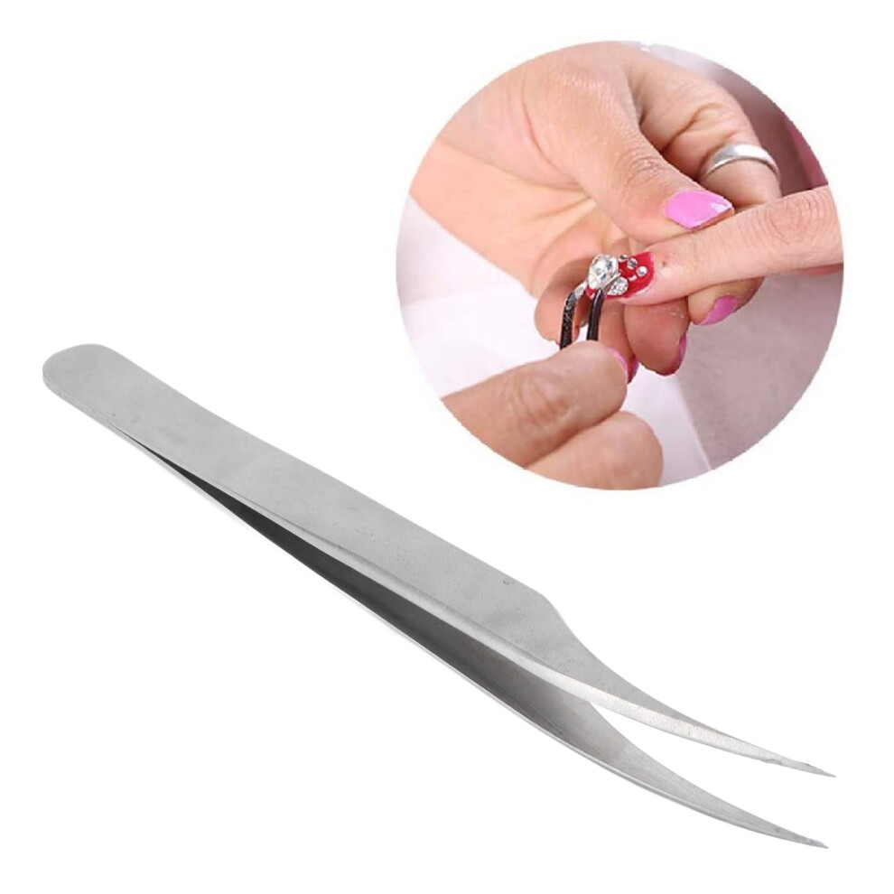 Multifunctional Stainless Steel Curved Nail Tweezers Dolphin Clip