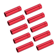 10PCS Bike Brake End Caps Aluminum Alloy 5mm for Mountain & Road Bikes Red