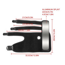 Abnehmbarer Fingerorthesen-Stabilisator zur Schmerzreduktion, verstellbar, schwarz