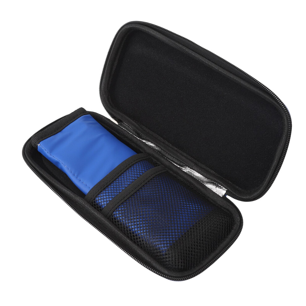 Dark/Blue Insulin Cooler Case With Liner, Portable Travel Storage Bag