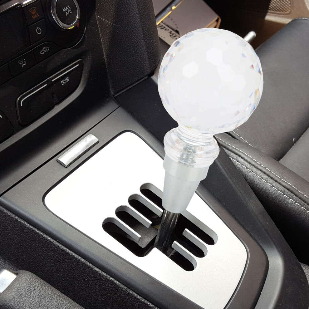 Crystal Acrylic Gear Shift Knob Ball Universal Manual Transmission M8-M12 3421375965560