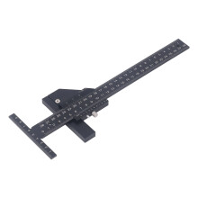 280mm Aluminum T-Shaped Ruler, Accurate Woodworking Marking Tool