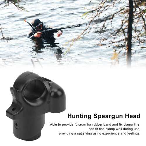 Single Hole Diving Speargun Muzzle Underwater Hunting Accessory ABS, 56g 2