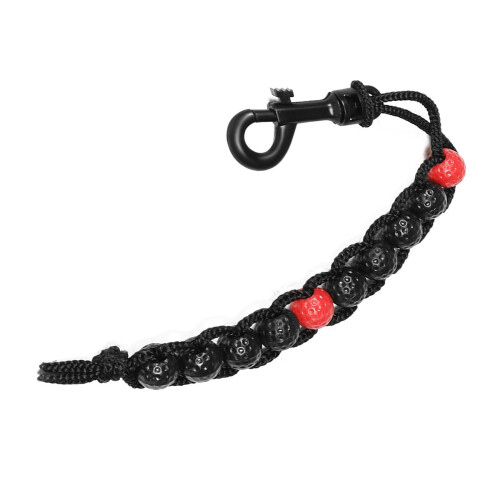 Golf Score Counter with Clip, Durable Nylon Stroke Beads, Easy Tracking, Reddish Black