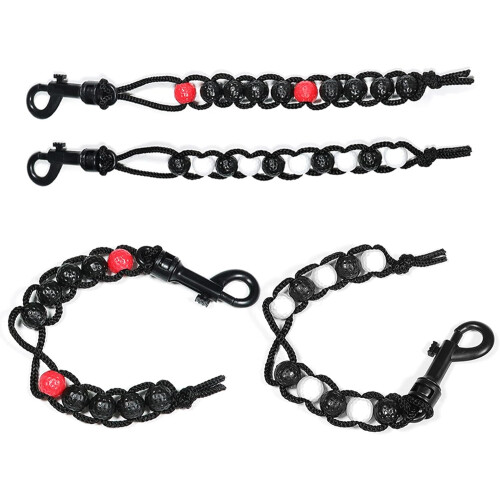 Golf Score Counter with Clip, Durable Nylon Stroke Beads, Easy Tracking, Reddish Black 2