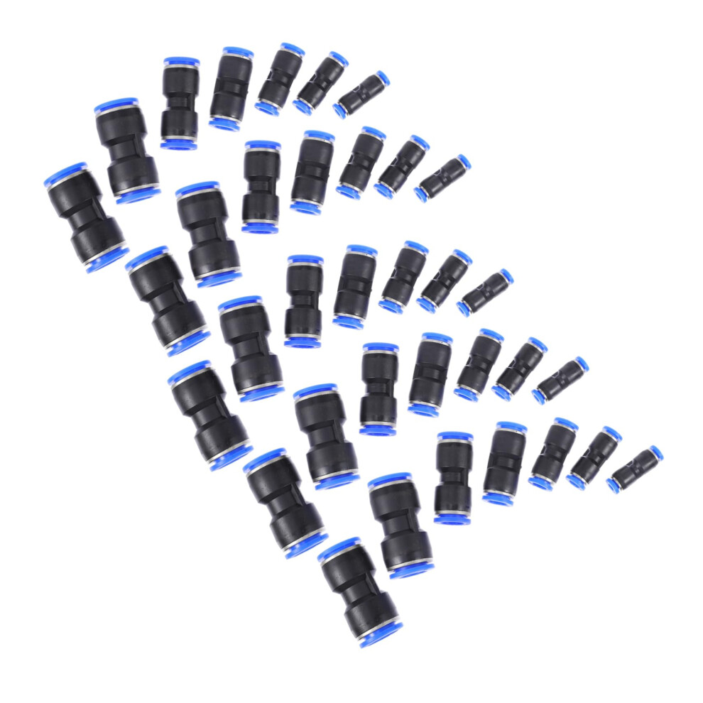35Pcs Pneumatic Quick Connectors For Pu Pe Tubing Leakproof Pressure Air Hose Fittings 9347817574401