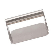 Pressa per hamburger in acciaio inossidabile, regolabile, antiadesivo, 14,3x14x7,5 cm