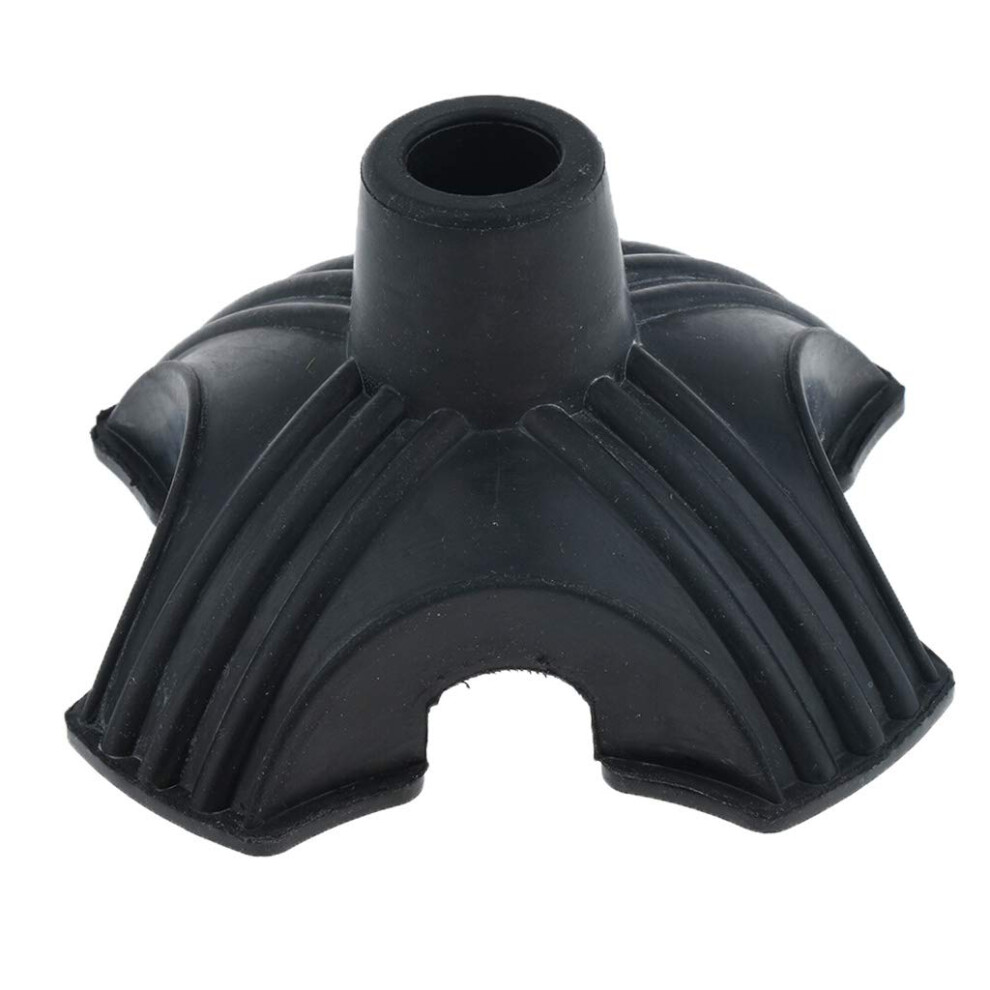 Quad Cane Tip with NonSlip Rubber Grip for Enhanced Walking Stability, 7/8 Inch Universal Fit