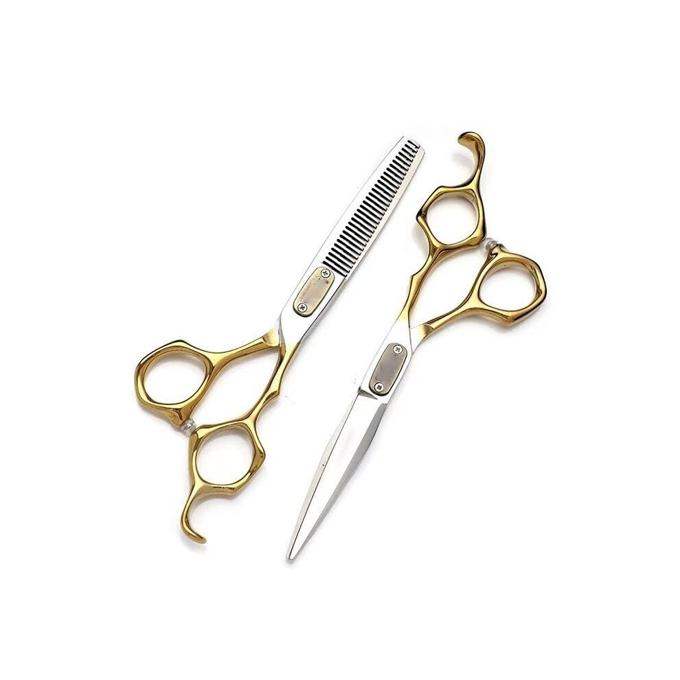6 Inch Professional Hair Cutting Scissors Set, Japanese Steel Barber Salon Shears with Precision Blades