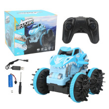 Capacidad para múltiples terrenos Diseño impermeable Control remoto anfibio Carcasa robusta y duradera Azul Batería recargable de 900 mAh para
