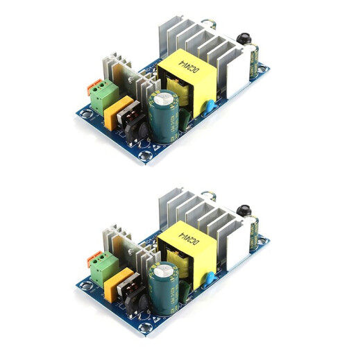 2pcs 24V 4A-6A AC- Switching Power Supply Module High Power Power Modules with Overcurrent & Short Circuit Protection