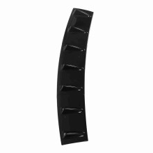 3 pezzi di spoiler divisione pinna dorsale di squalo posteriore nera per Corolla, 80 cm x 15 cm