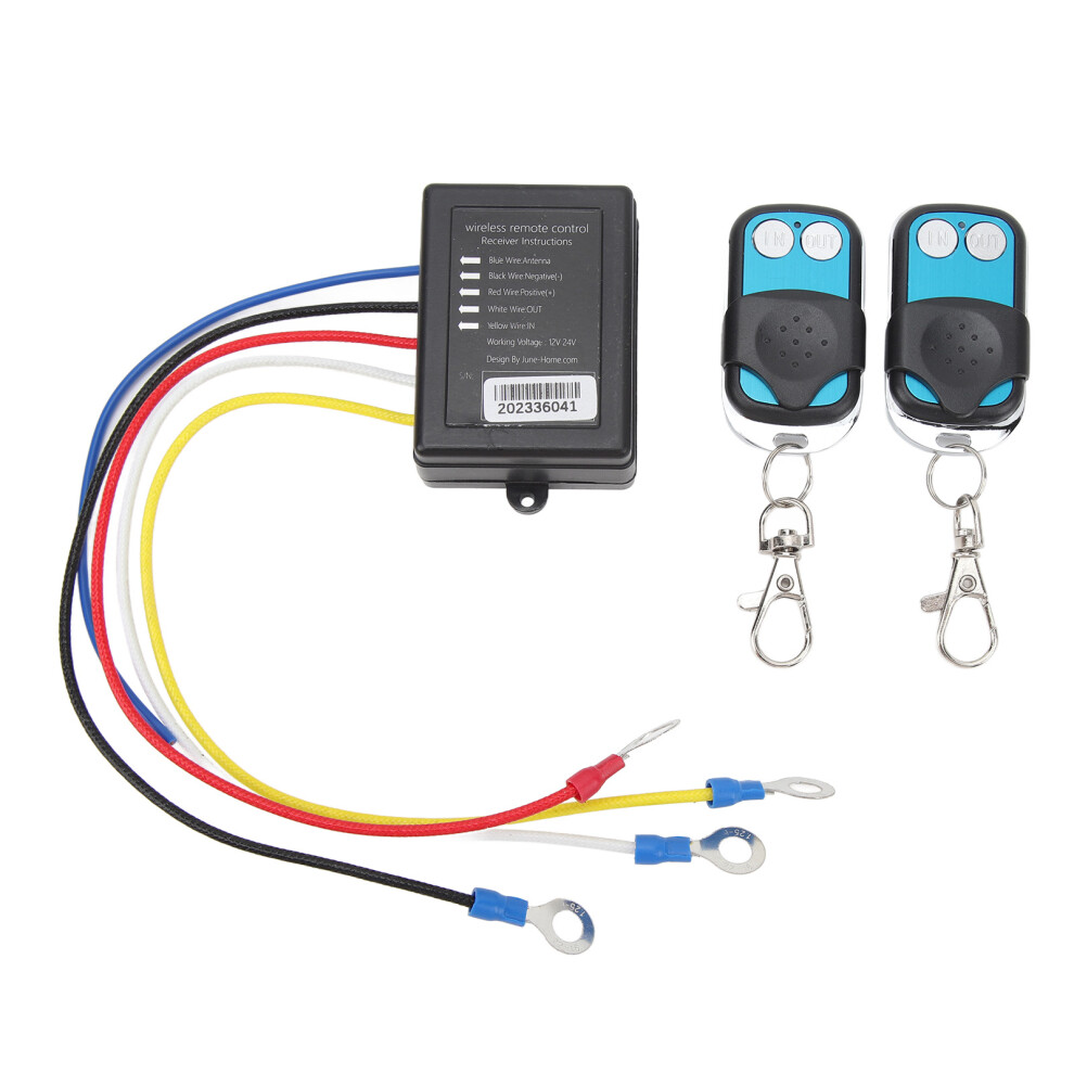 Universal Mini Control Winch Wireless Remote Kit, Featuring Waterproof Wireless Remote And Indicator Display, Dual Manual Matching Transmitter Light 9159805518140