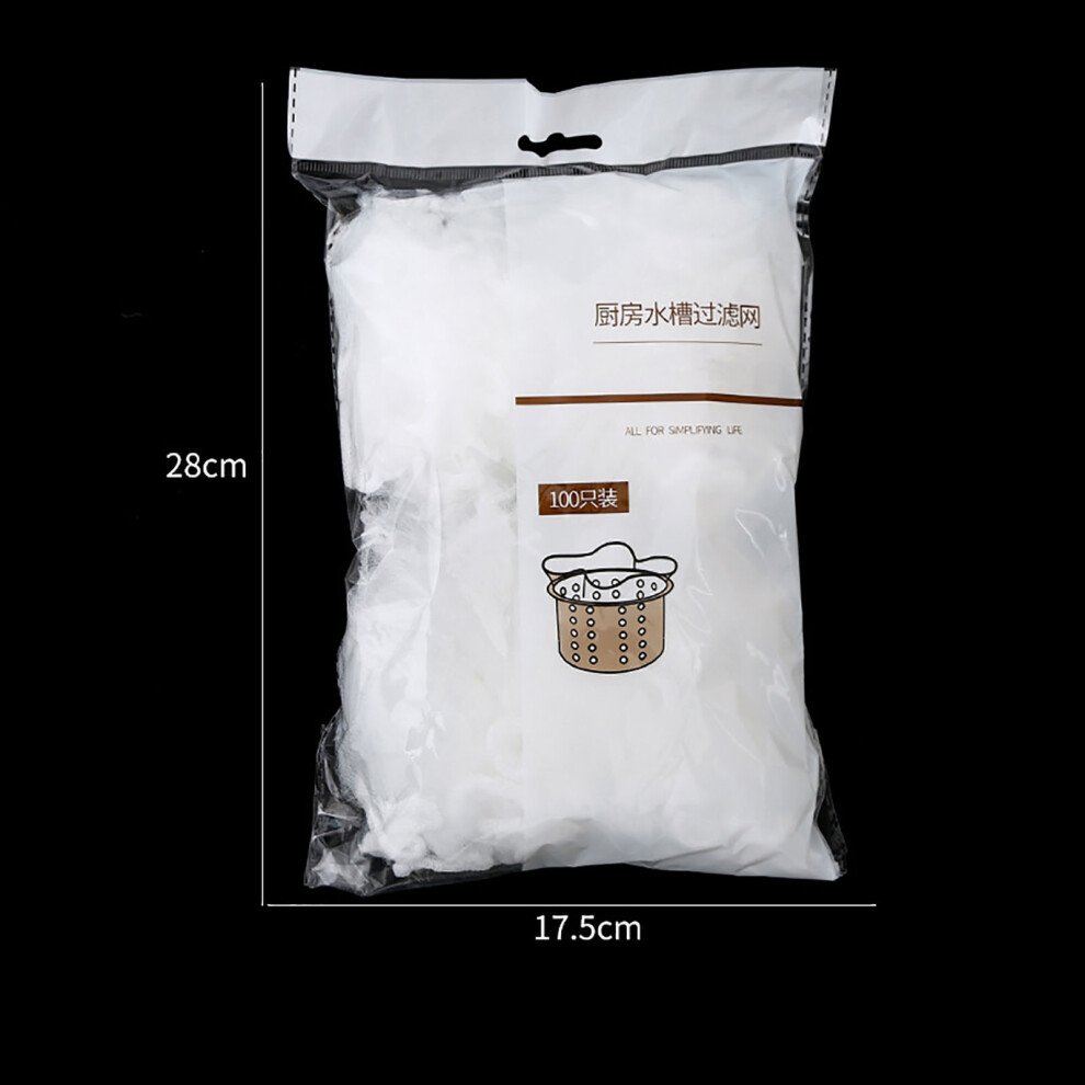 100Pcs Polyester High-Density Kitchen Sink Strainer Filter Nets, Odorless 8401375978918