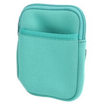 Custodia per bottiglia d'acqua blu, 46g in neoprene, doppia tasca, portatile ed elegante