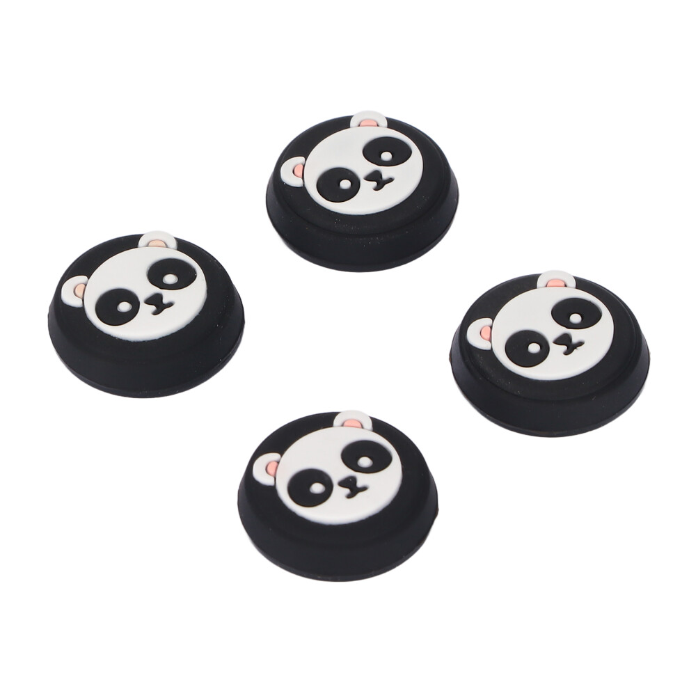 4Pcs Silicone Thumb Grip Caps For Ps5 & Xbox Controllers Black 4661375980760