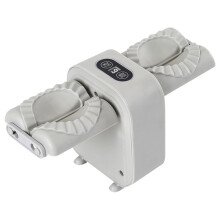 Automatic Dumpling Maker with Double Head Design, Press Two Dumplings at a Time, Easy 2Gear Mode