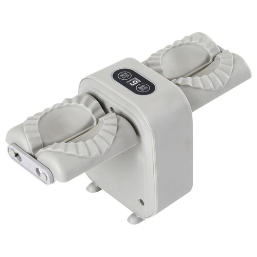 Automatic Dumpling Maker with Double Head Design, Press Two Dumplings at a Time, Easy 2Gear Mode