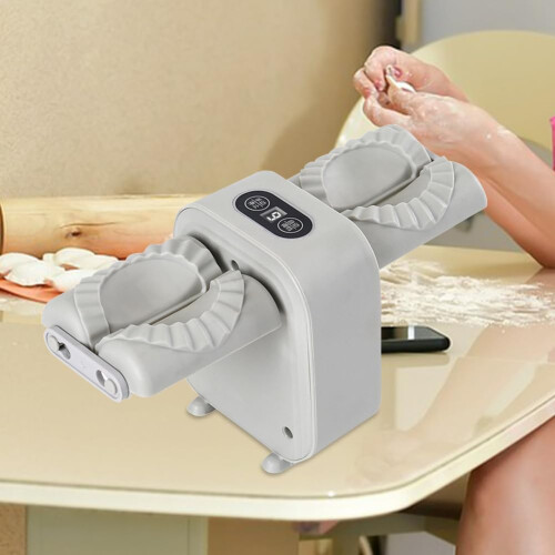 Automatic Dumpling Maker with Double Head Design, Press Two Dumplings at a Time, Easy 2Gear Mode 2