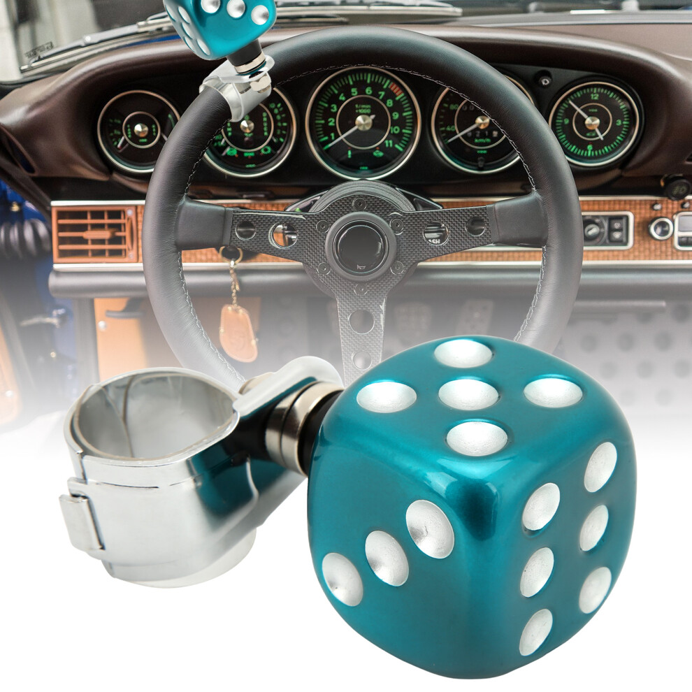 Metal Alloy Steering Wheel Spinner For Cars, Trucks, Boats, 3Cm Diameter Green 3181375982133