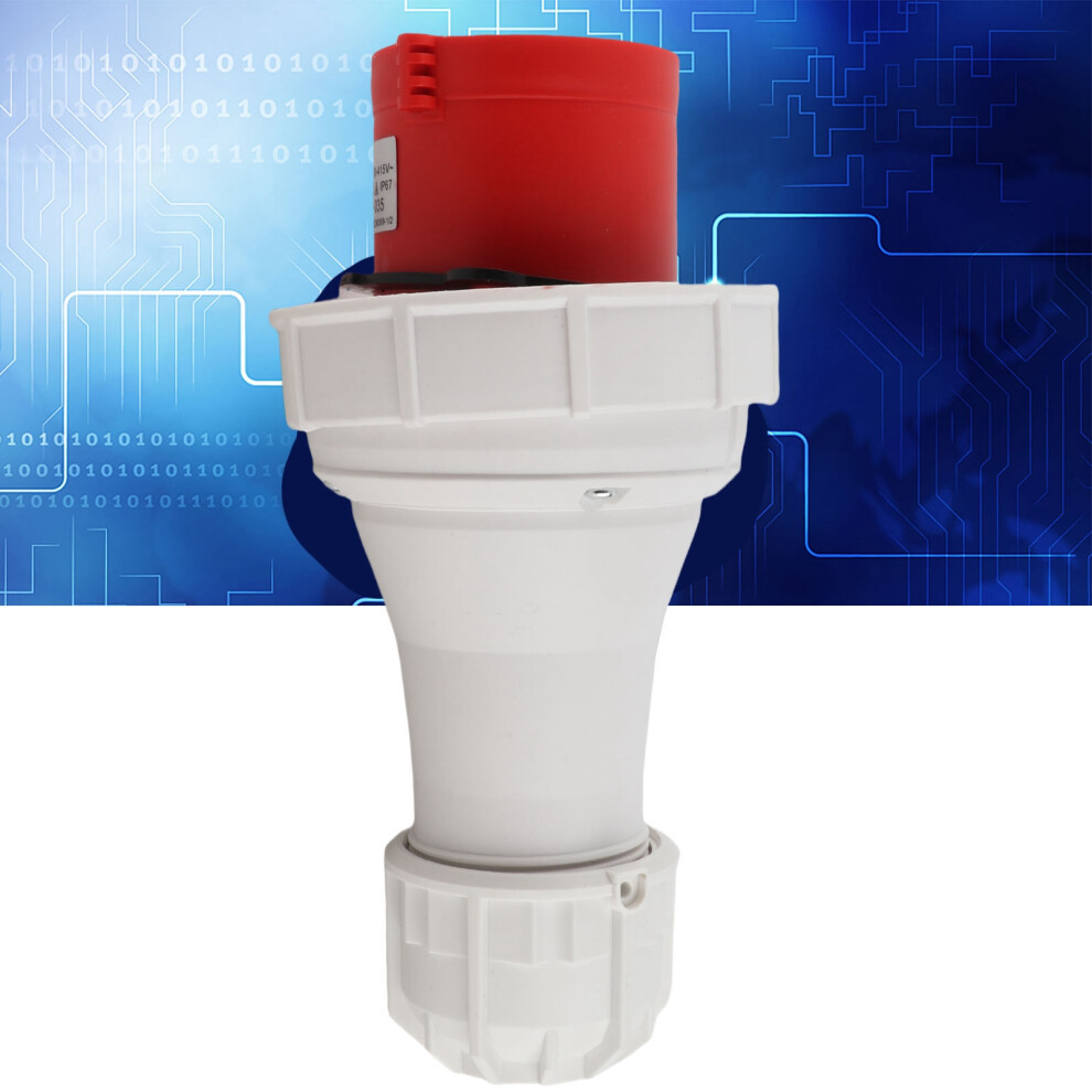 63A 220Â415V Red 5-Pin Connector Ip67 Rated For Outdoor Industries 9351375983612