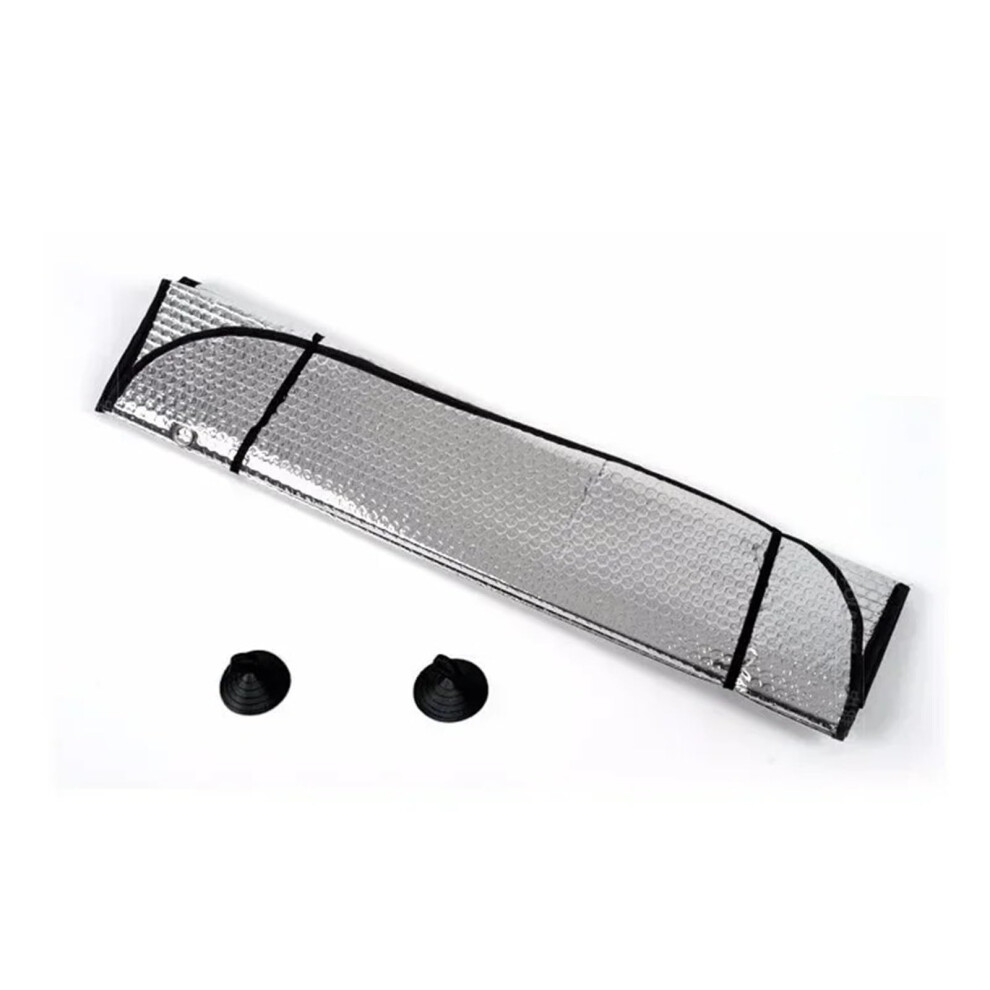 Car Sun Shade Uv Reflective Windshield Sun Protector Heat Insulation Universal Fit 130X60cm Silver 9347817579093