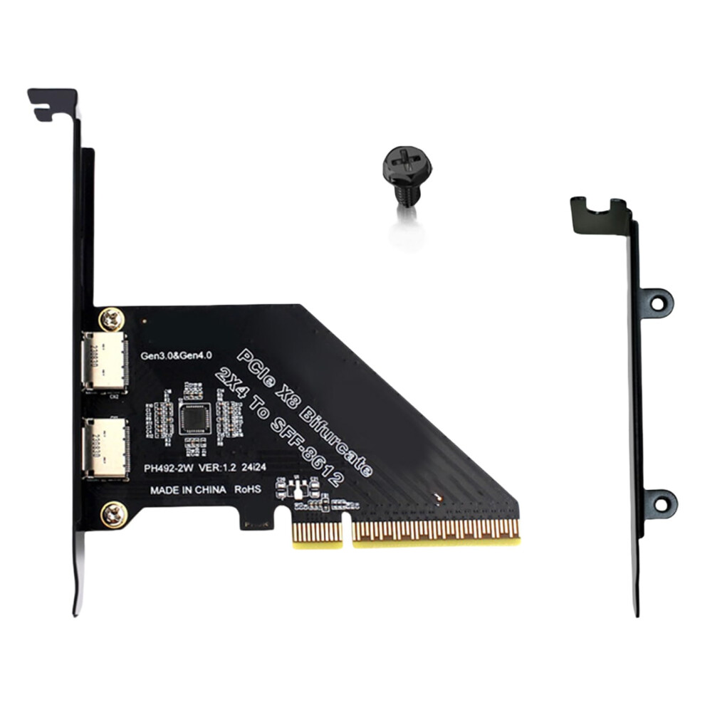 Pcie Gen4x8 To Dual Sff8611/8612 Adapter Card Speed Low Latency Server Expansion 9347817579123