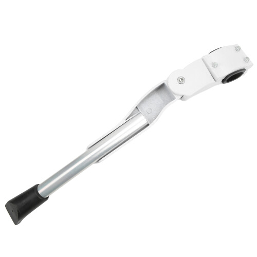 Aluminium Alloy Bike Kickstand 33cm Adjustable Rustproof Durable White 2