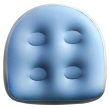 Inflatable Hot Tub Seat with Secure Suction Cups PVC Spa Booster Cushion for Adults Blue 18.5x14.6in