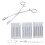Premium Stainless Steel Piercing Kit Ergonomic Tools High-Temperature Reusable Staggered Teeth Locking Pliers Complete Needle Selection Versatile for 1