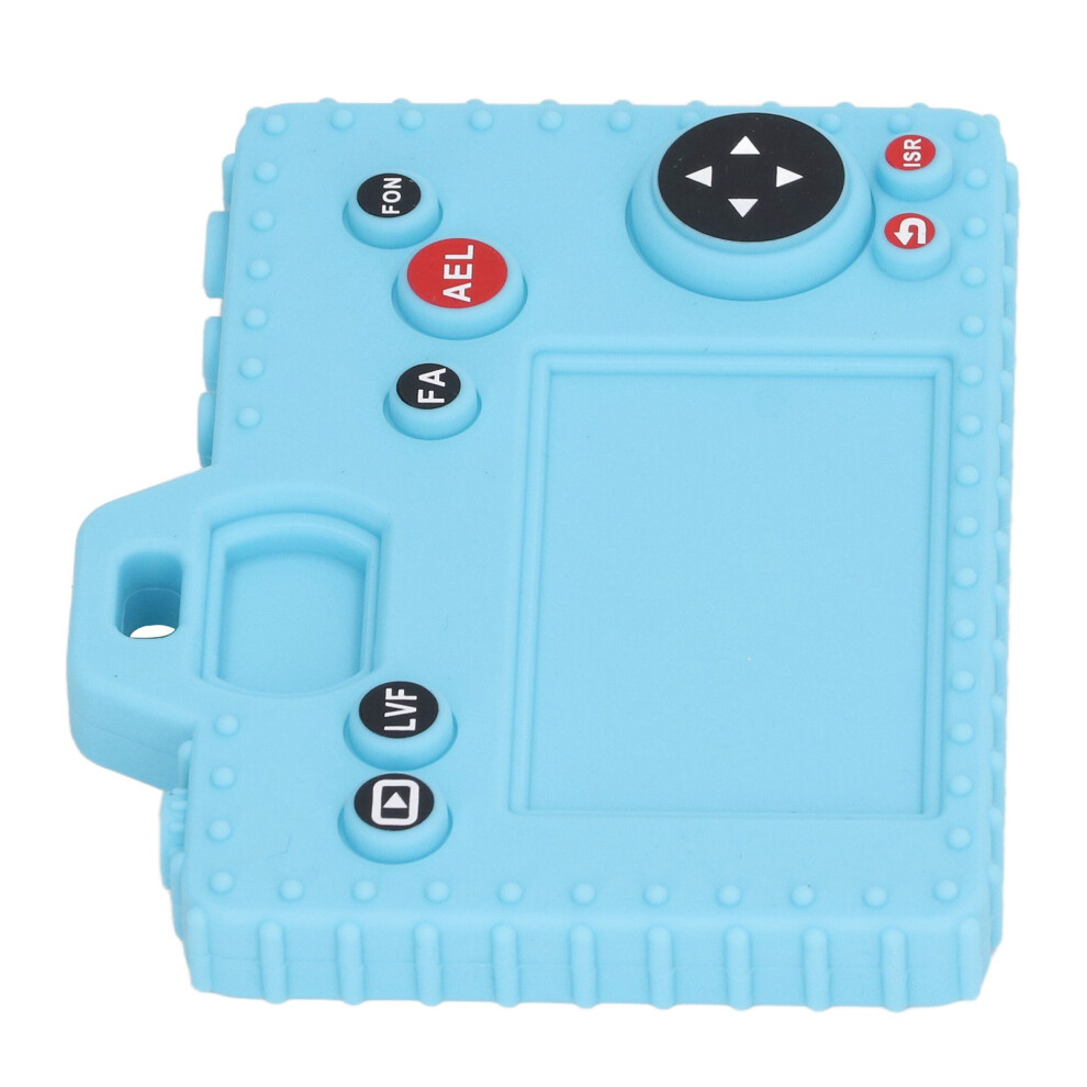 Baby Camera Shape Teether Toy, Silicone, Dishwasher Safe Sky Blue