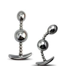Anal Plug Huge Size Metal Butt Plug with Colorful Jewelry Design, 1 Piece Anal Ball Beads Dildo for SM Insert