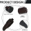 Leather Pruning Shears Holster with Belt Loop, Universal Garden Shears Leather Case with Rivets 2