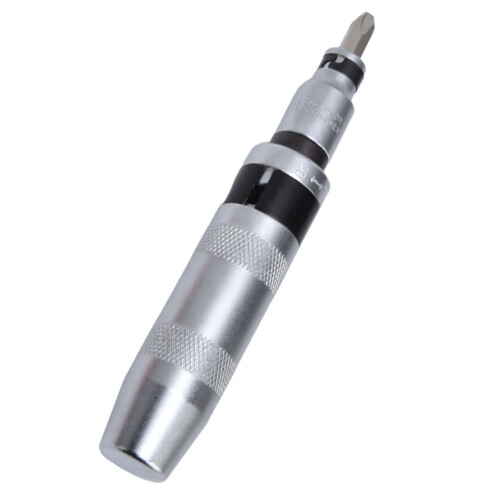 1/2in Impact Screwdriver Set with 12 Assorted Bits Chrome Steel 2