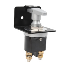 12V-48V 500A Battery Disconnect Switch with Lockout Plate, 10mm Stud