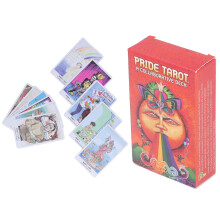78 Stück lackiertes Papiertarot-Deck, Wahrsagungs- und Schicksalsvorhersage Kartenspiel
